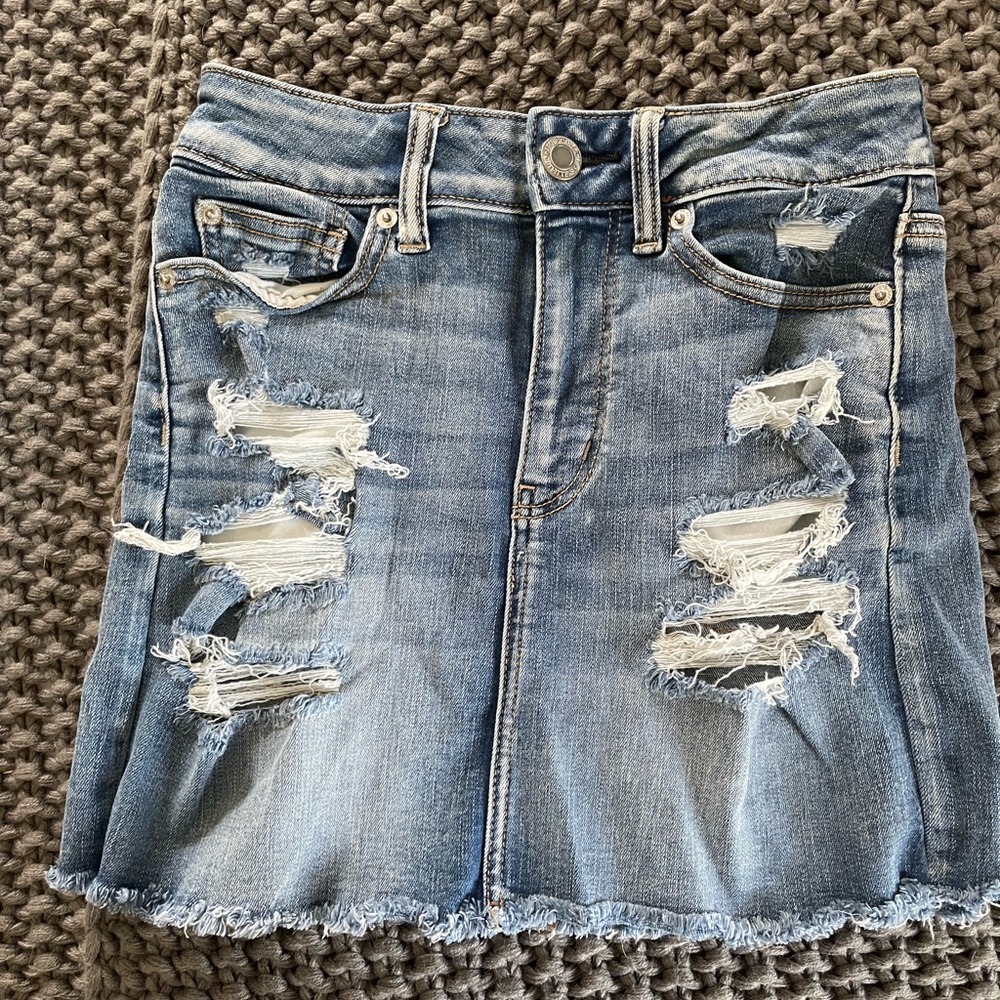 Hollister denim skirt